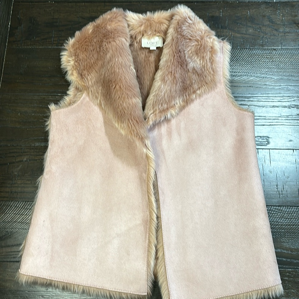 Loft faux suede vest